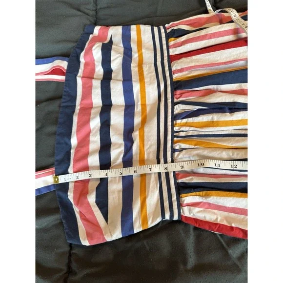 Candy Stripe Nautical Sundress w/ pockets Vince Camuto Size 8 Sailor Vibe - Picture 8 of 11